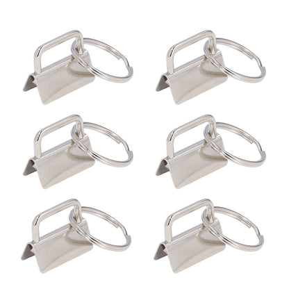 40PCS Key Fob Hardware DIY Craft Project Fine Workmanship High Hardness Iron Material Keychain Hardware
