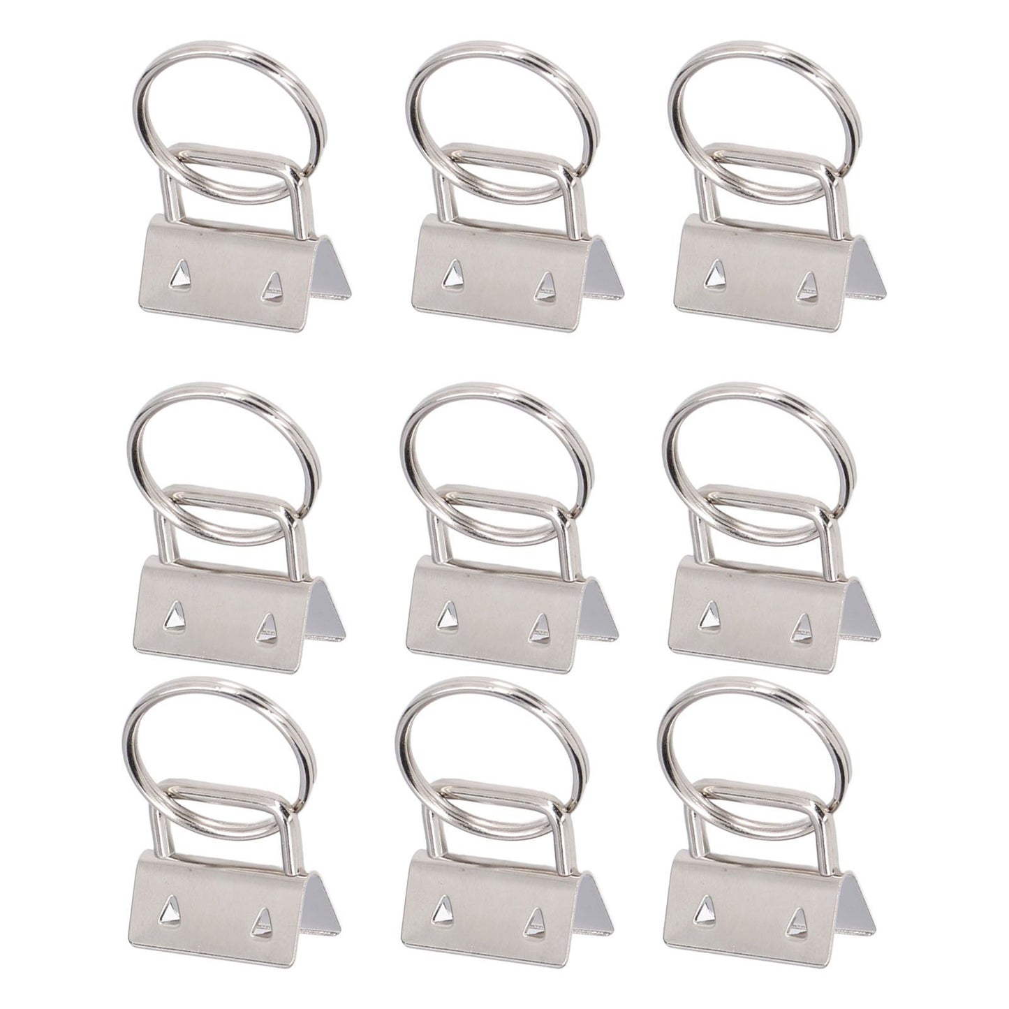 40PCS Key Fob Hardware DIY Craft Project Fine Workmanship High Hardness Iron Material Keychain Hardware