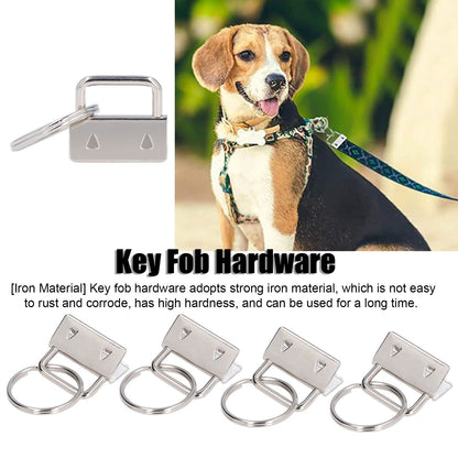 40PCS Key Fob Hardware DIY Craft Project Fine Workmanship High Hardness Iron Material Keychain Hardware