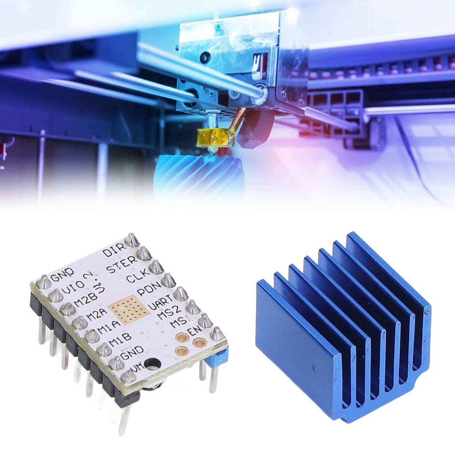 TMC2208 V1.2 Stepper Motor Driver Module Controller Plastic 1.4A 3D Printer Driver Board