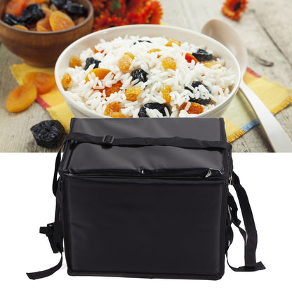 Food Delivery Bag Waterproof Multi Layer Design Large Capacity Cushioning Effect Internal Support Structure Backpack