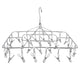 Clothes Drying Rack with 28 Clips Stainless Steel Laundry Drying Hanger for Socks Towels Bras Underwear
