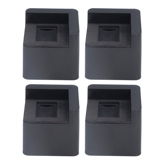 4pcs Bed Risers Corner Fixed Casters Increasing Height 2200 Lb Load Bearing Plastic Furniture Leg Risers for Home
