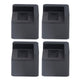4pcs Bed Risers Corner Fixed Casters Increasing Height 2200 Lb Load Bearing Plastic Furniture Leg Risers for Home