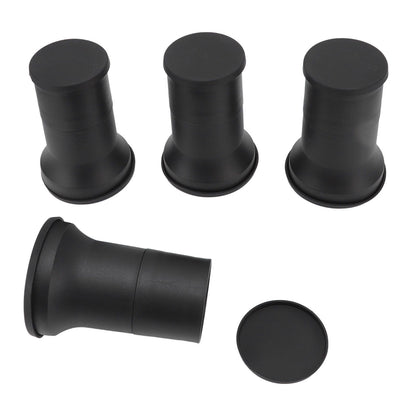 4pcs Round Furniture Lifters with Rubber Non Slip Pads Plastic Bed and Furniture Raisers Set