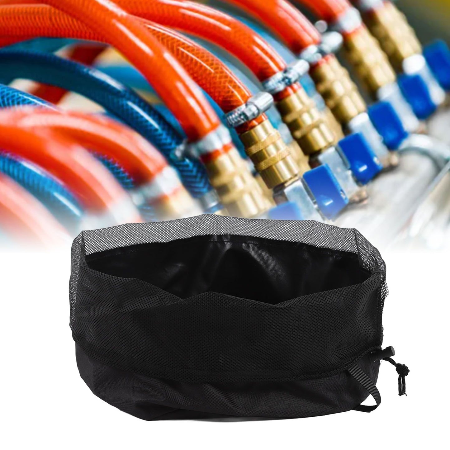 Water Hose Bag RV Cable Storage Carry Organizer Nylon for Power Electrical Cords
