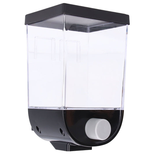 Square Dry Food Dispenser Wall Mounted Grain Storage Container Laundry Bead Cereal Dispenser for Kitchen1L