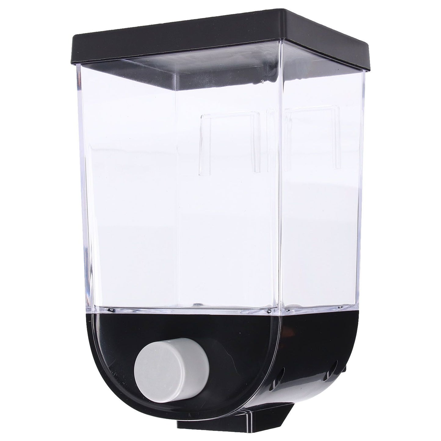 Square Dry Food Dispenser Wall Mounted Grain Storage Container Laundry Bead Cereal Dispenser for Kitchen1L