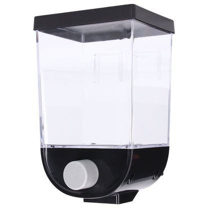 Square Dry Food Dispenser Wall Mounted Grain Storage Container Laundry Bead Cereal Dispenser for Kitchen1L