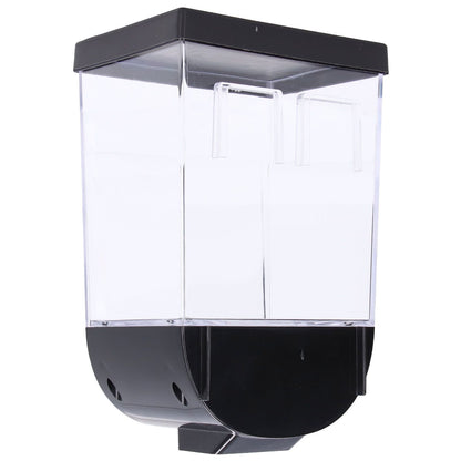 Square Dry Food Dispenser Wall Mounted Grain Storage Container Laundry Bead Cereal Dispenser for Kitchen1L