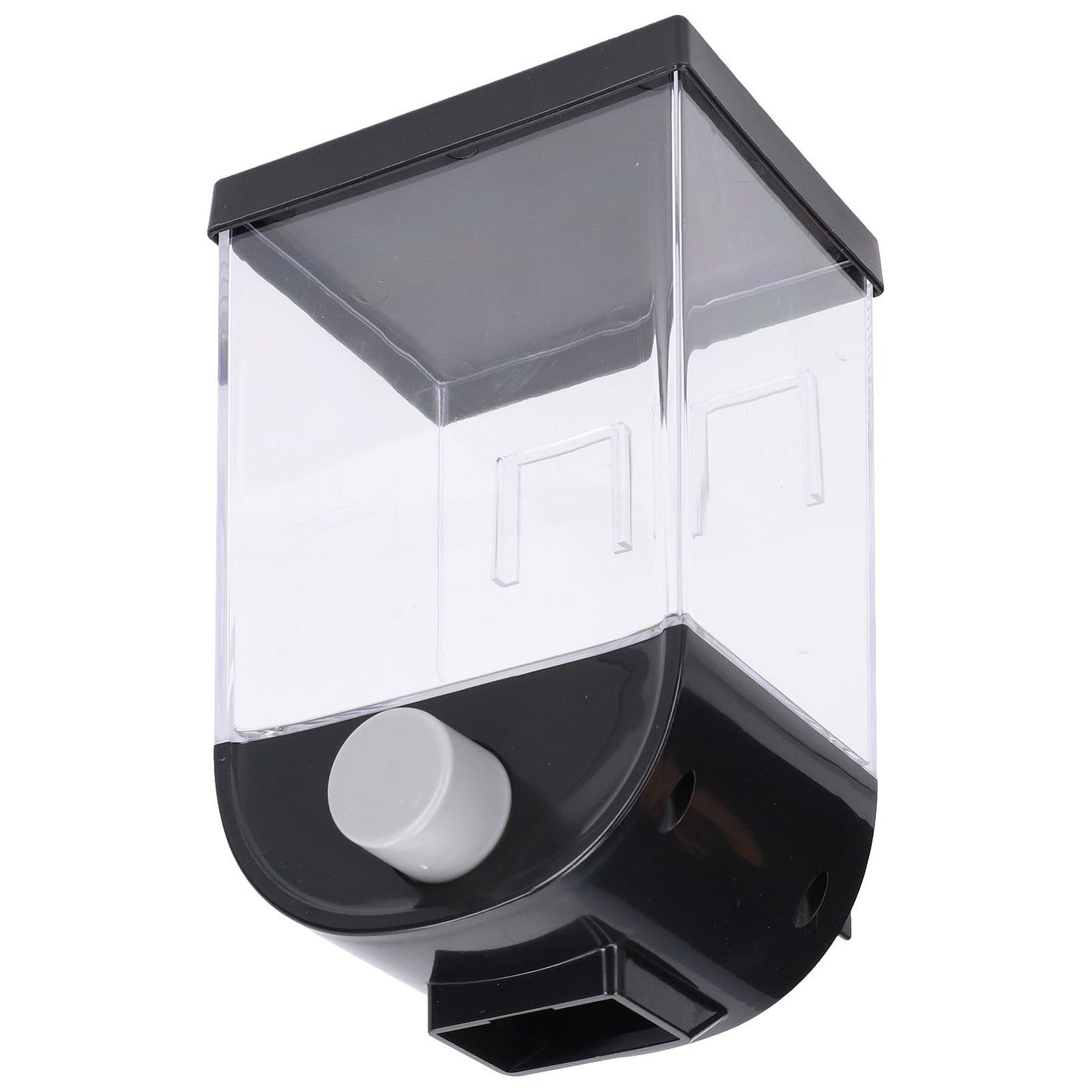 Square Dry Food Dispenser Wall Mounted Grain Storage Container Laundry Bead Cereal Dispenser for Kitchen1L