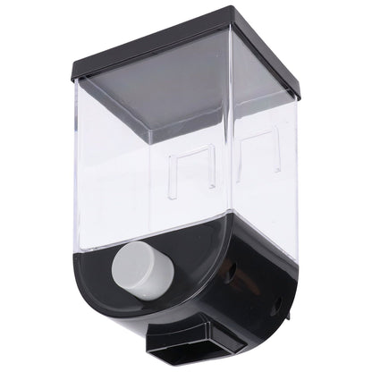 Square Dry Food Dispenser Wall Mounted Grain Storage Container Laundry Bead Cereal Dispenser for Kitchen1L