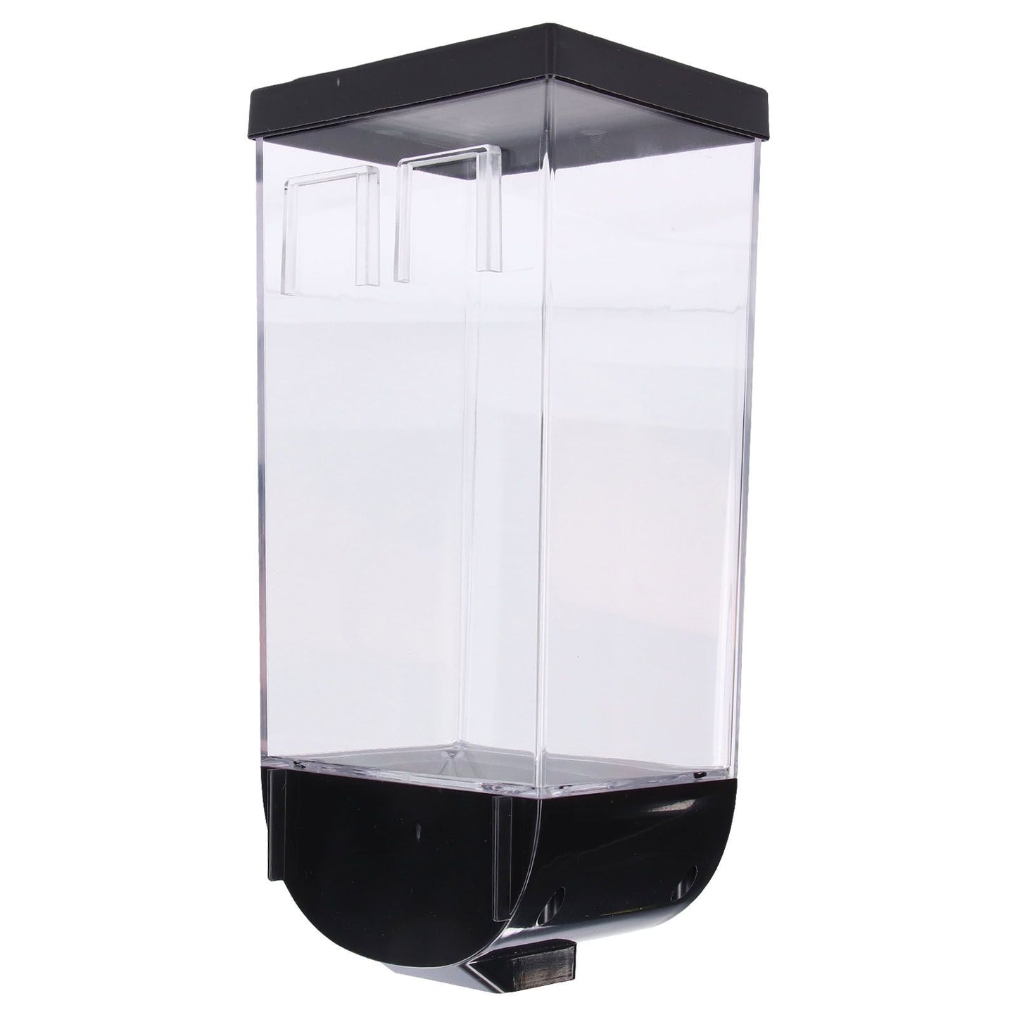 Square Dry Food Dispenser Wall Mounted Grain Storage Container Laundry Bead Cereal Dispenser for Kitchen1.5L