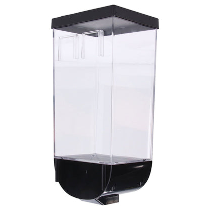 Square Dry Food Dispenser Wall Mounted Grain Storage Container Laundry Bead Cereal Dispenser for Kitchen1.5L
