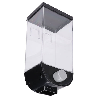 Square Dry Food Dispenser Wall Mounted Grain Storage Container Laundry Bead Cereal Dispenser for Kitchen1.5L