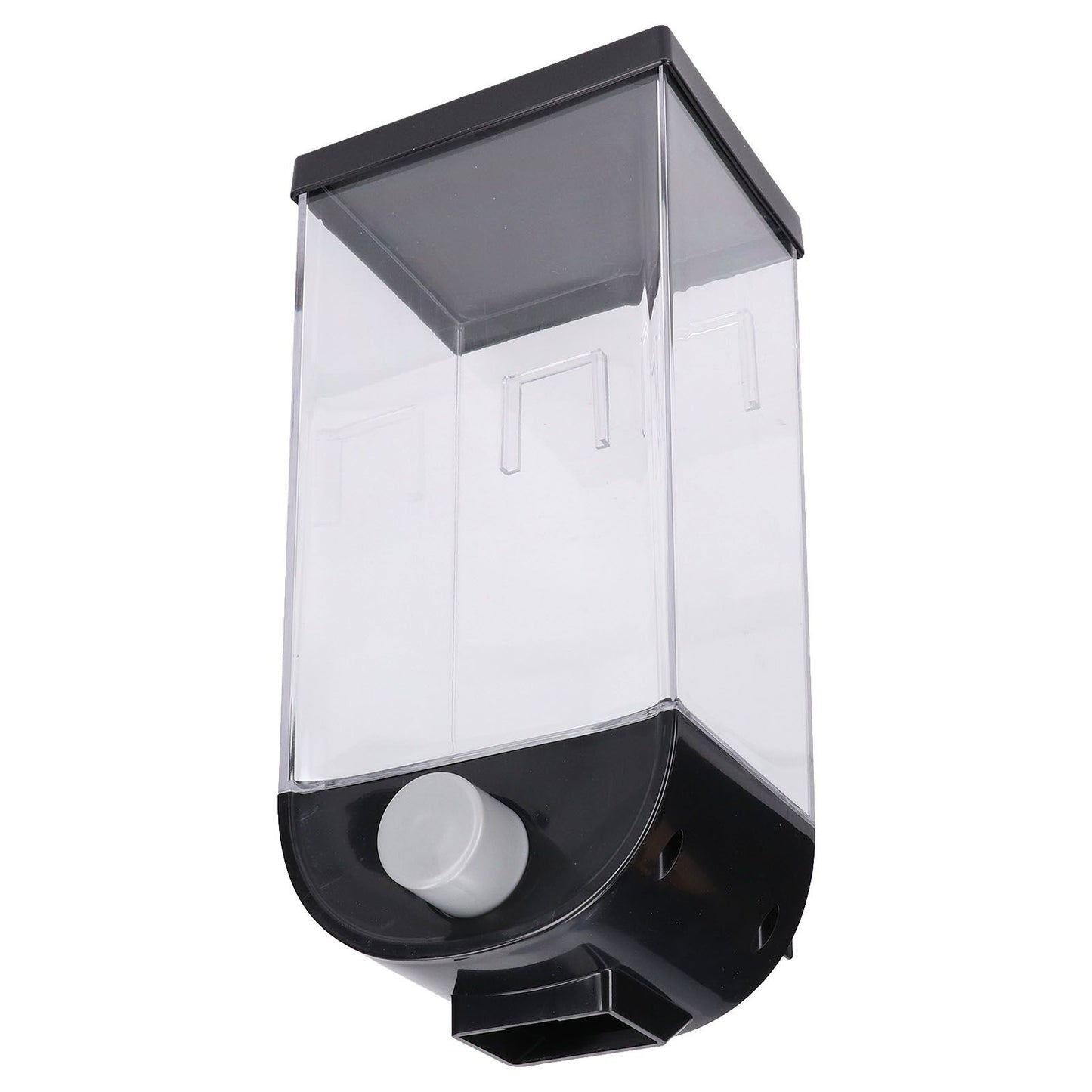 Square Dry Food Dispenser Wall Mounted Grain Storage Container Laundry Bead Cereal Dispenser for Kitchen1.5L