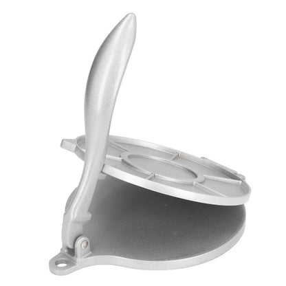 Tortilla Press 7.7in Rust Proof Aluminum Alloy Silver Heavy Duty Quesadilla Maker for Home Pasta Shops
