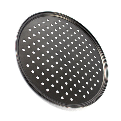 Perforated Pizza Pan Non Stick Baking Easy Unmolding Firm Bottom Vented Pizza Pan 26CM