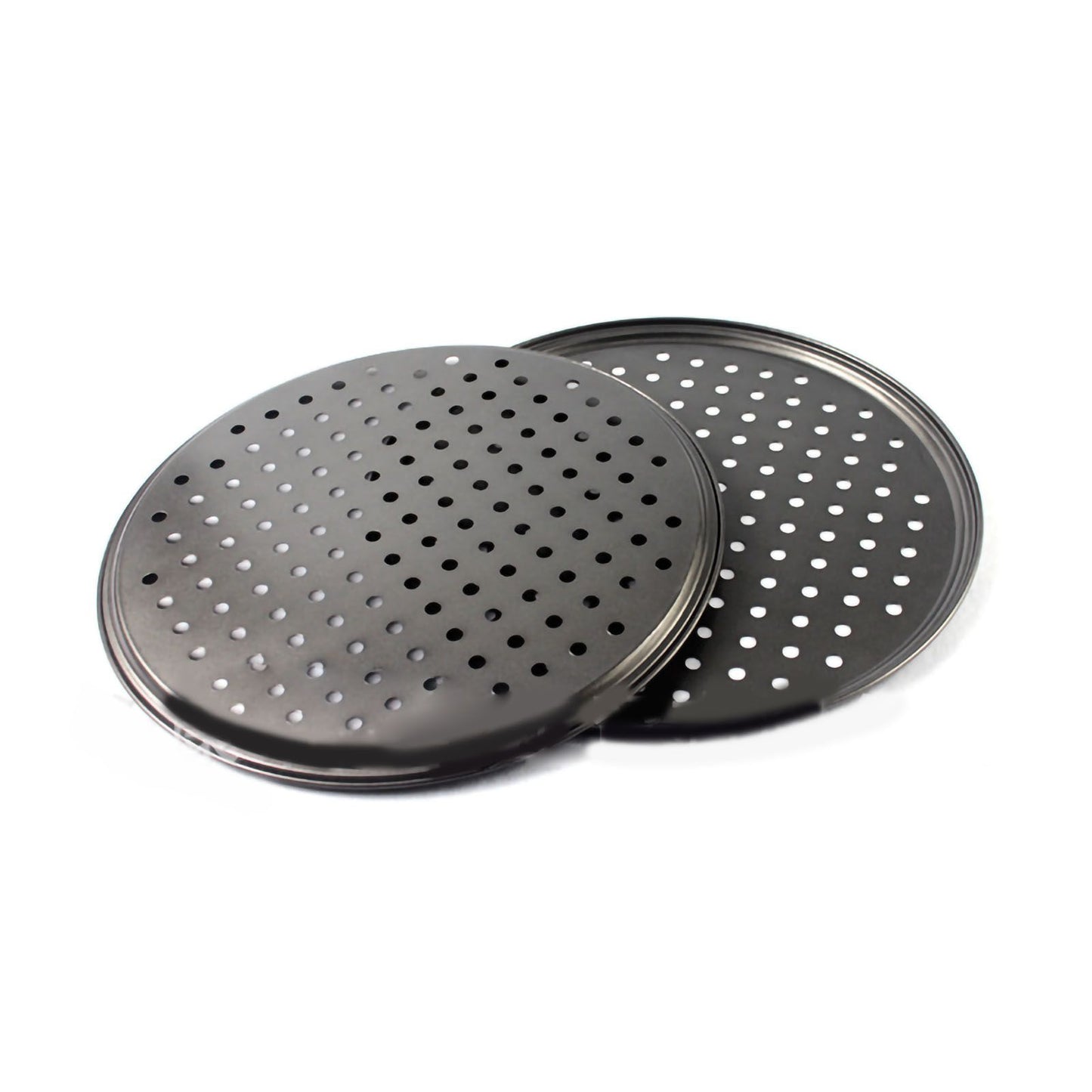 Perforated Pizza Pan Non Stick Baking Easy Unmolding Firm Bottom Vented Pizza Pan 26CM