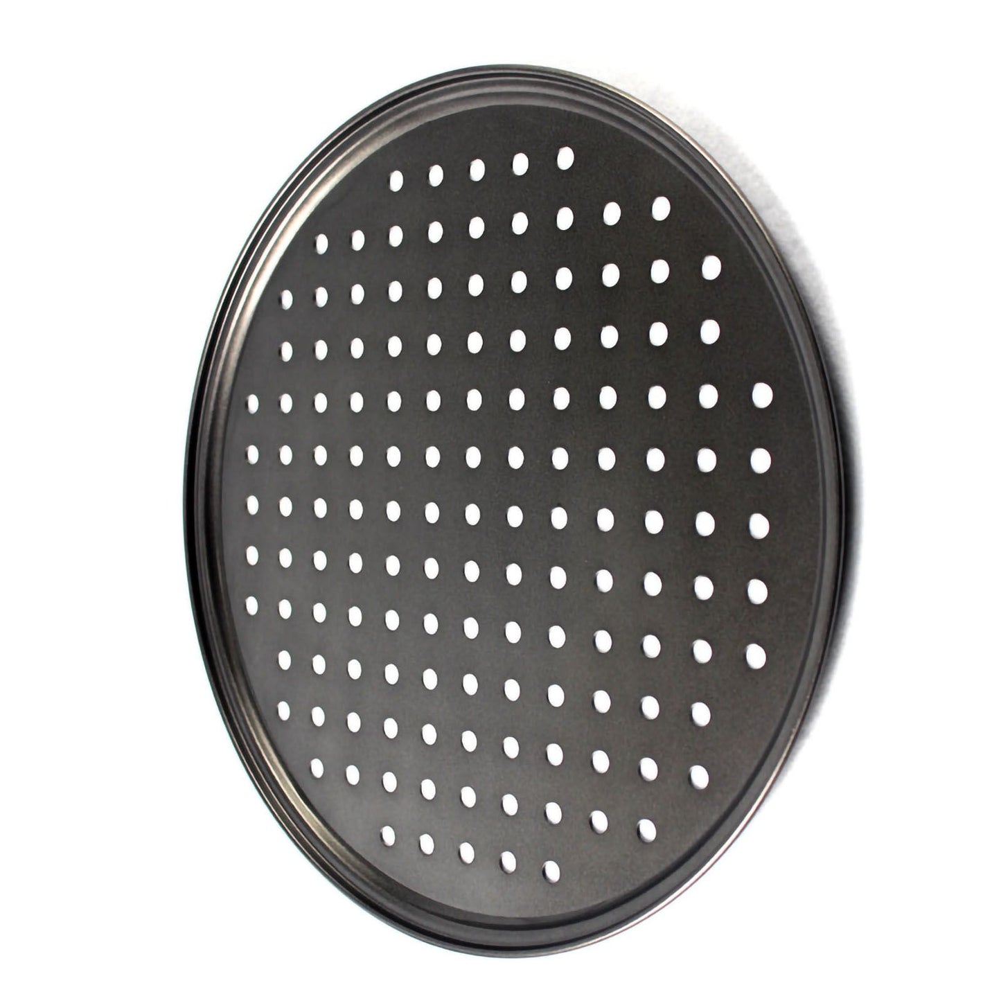 Perforated Pizza Pan Non Stick Baking Easy Unmolding Firm Bottom Vented Pizza Pan 24.5CM