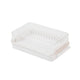 Butter Cutting Box with Transparent Lid Cutting Wizard Preservation Multifunctional Butter Container for Refrigerator White