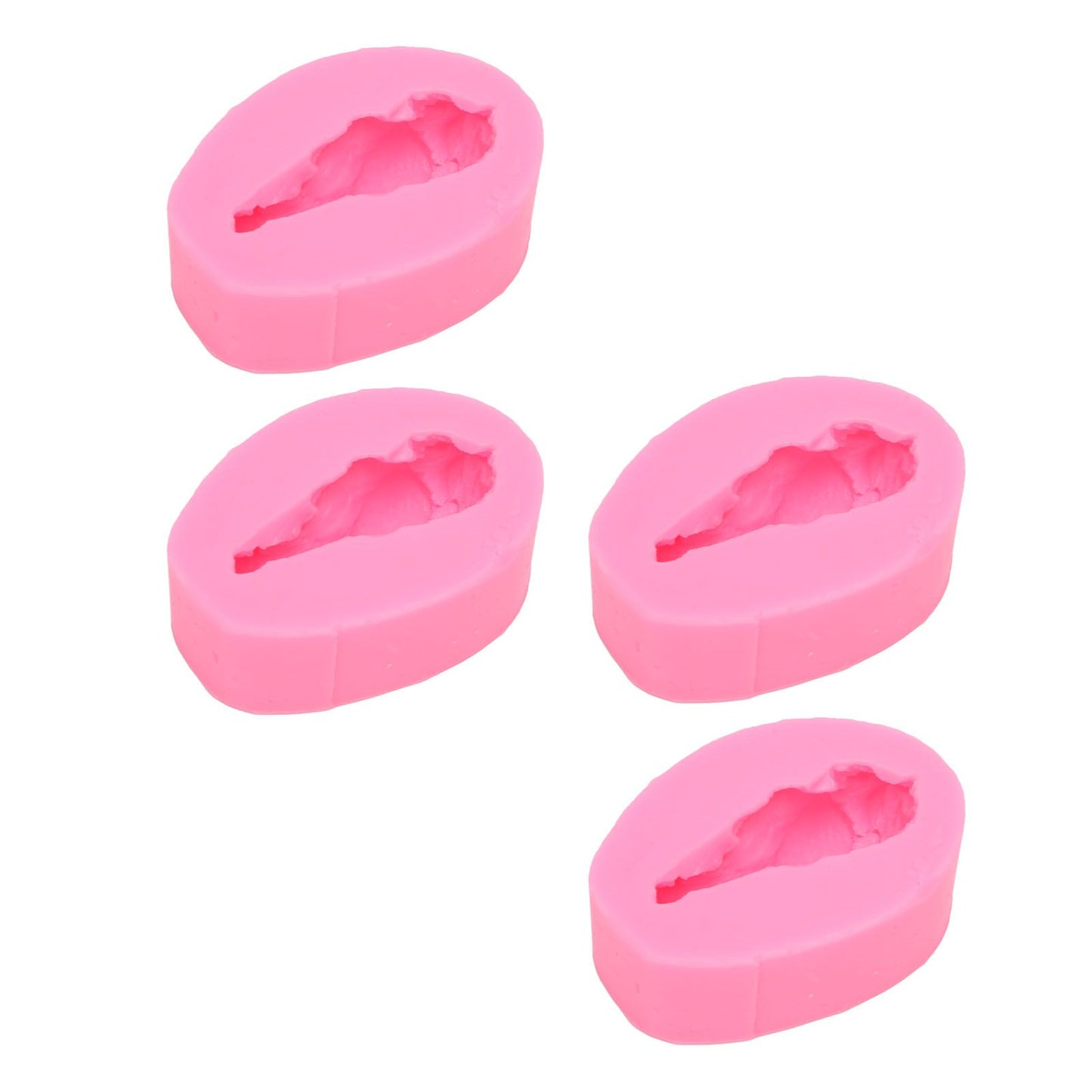 4 Pcs Silicone Mold Drumstick Shape Fondant Silicone Mold Chocolate Cake Decorating Mold DIY Pastry Baking Mold