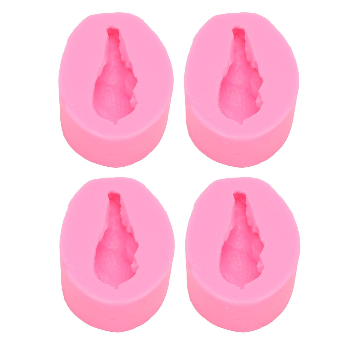 4 Pcs Silicone Mold Drumstick Shape Fondant Silicone Mold Chocolate Cake Decorating Mold DIY Pastry Baking Mold