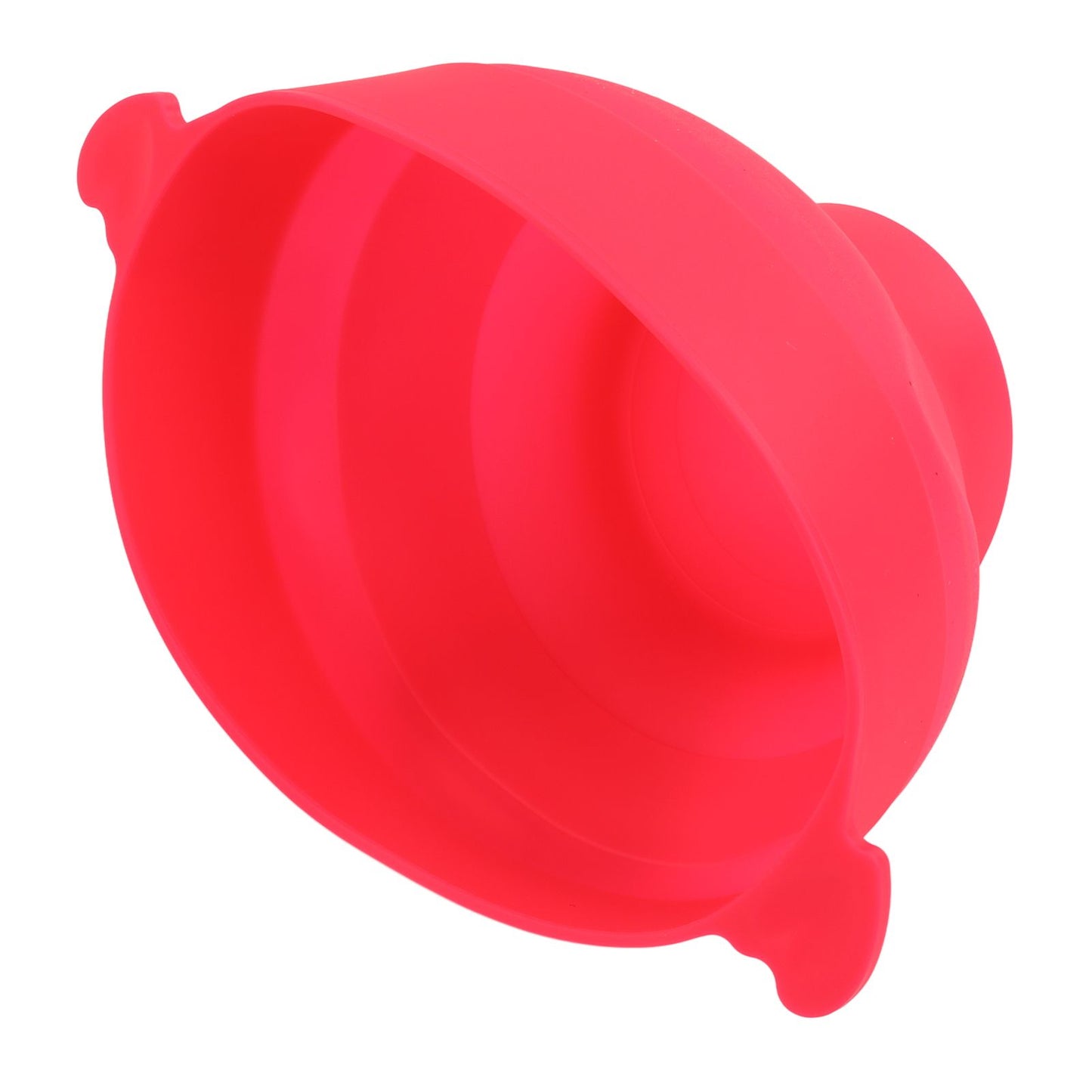 Microwavable Popcorn Bowl with Transparent Lid and Handle Collapsible Silicone Popcorn Maker for Home Rose Red