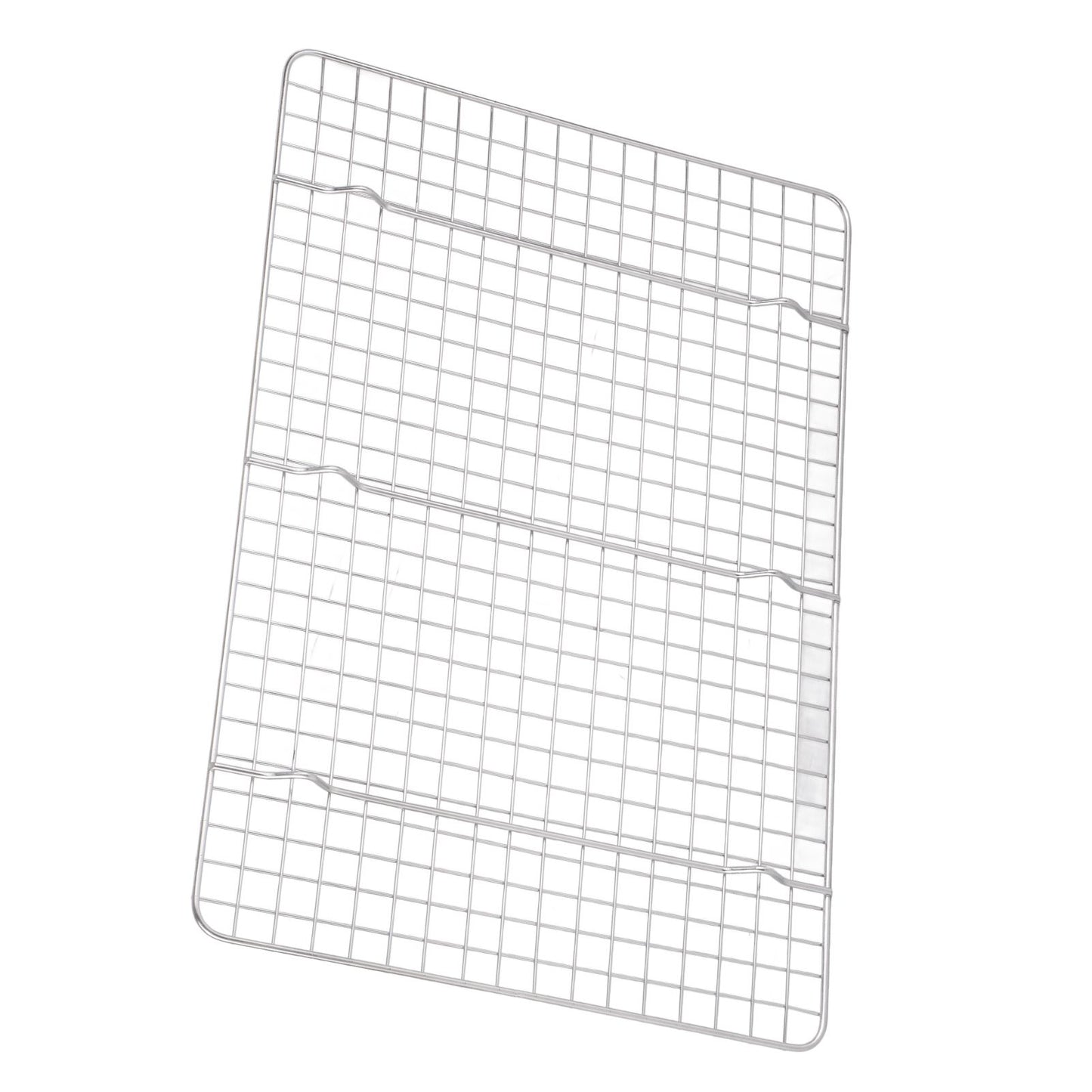 Checkered Cooling Rack 304 Stainless Steel Grid Deformation Resistance Baking Wire Rack for Home Bakery Bread Cake Cooky