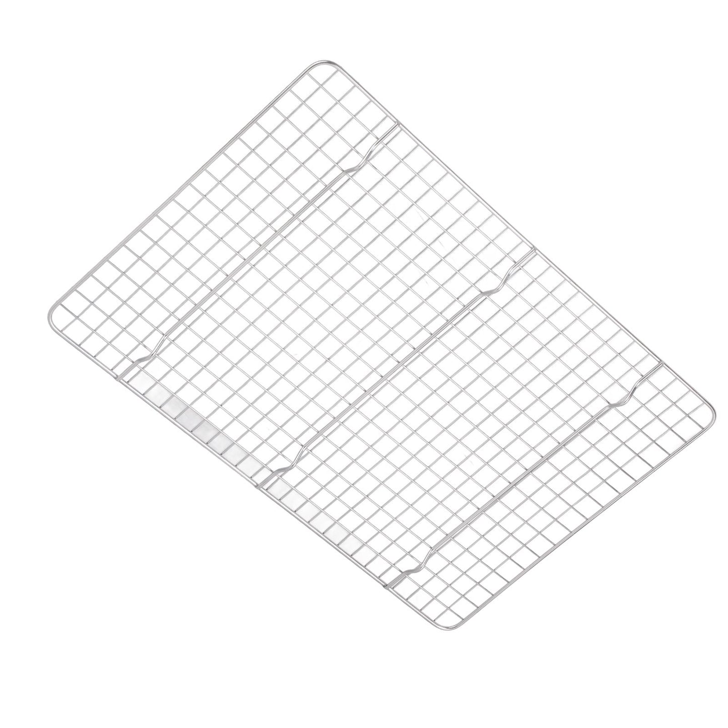 Checkered Cooling Rack 304 Stainless Steel Grid Deformation Resistance Baking Wire Rack for Home Bakery Bread Cake Cooky
