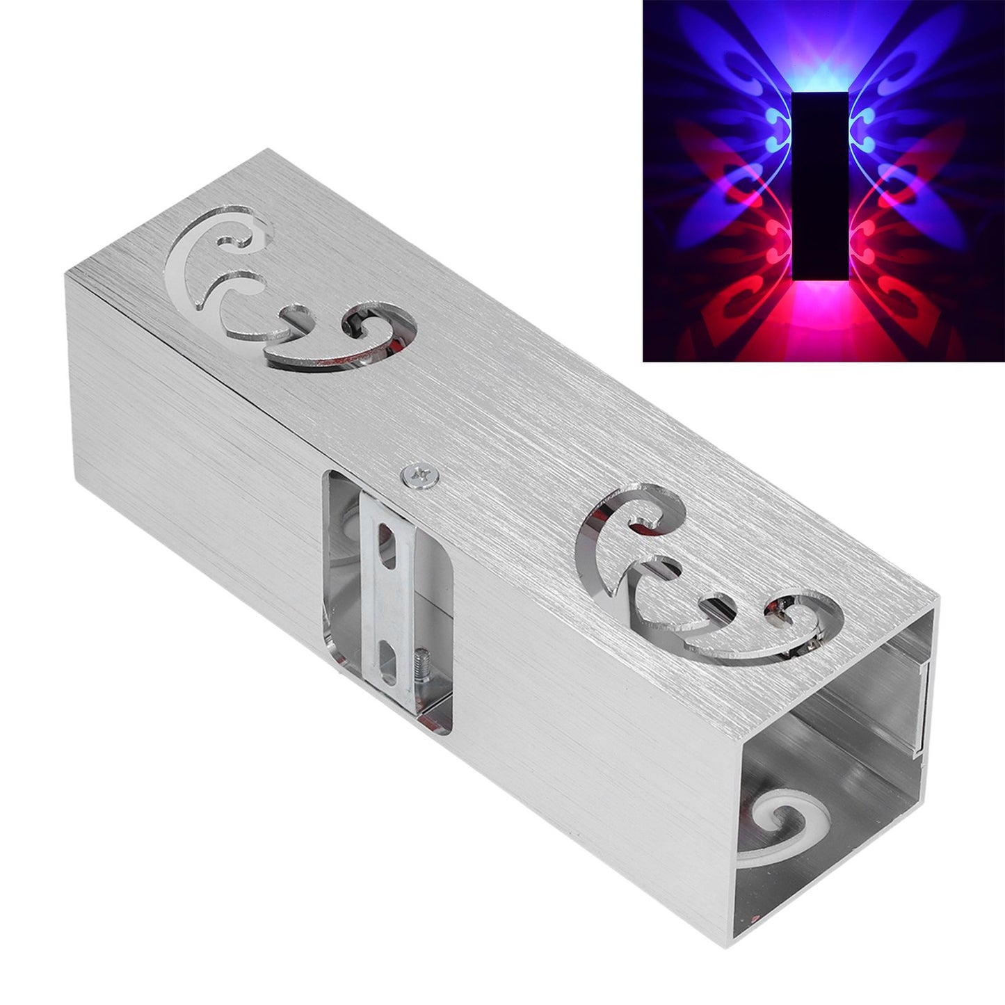 LED Wall Lamp Aluminum Modern Decorative Butterflies 6W Double Head Sconces for Bedrooms Corridor