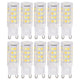 10PCS G9 220V LED Lamp Dimmable Ceramic LED Bulb Replace Halogen Lamp for ChandelierG9 5W 52LED
