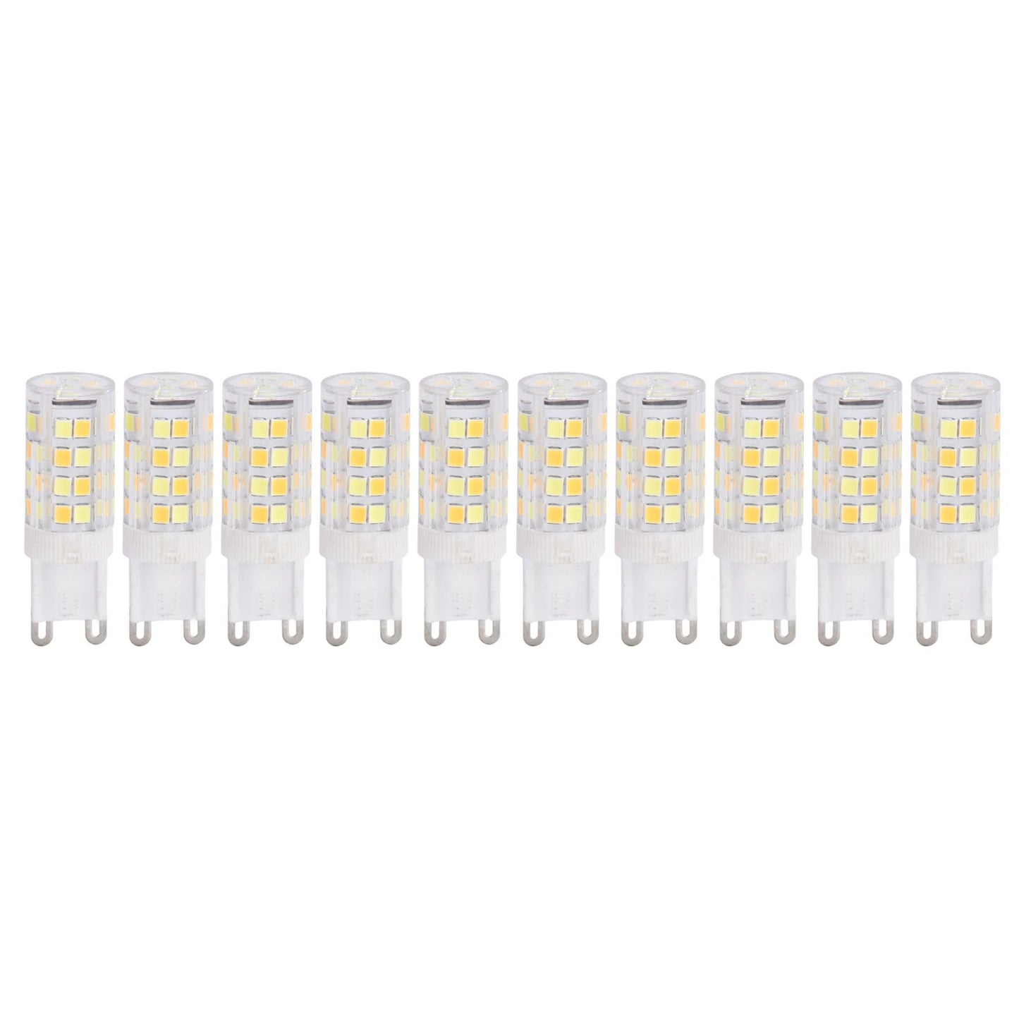 10PCS G9 220V LED Lamp Dimmable Ceramic LED Bulb Replace Halogen Lamp for ChandelierG9 5W 52LED