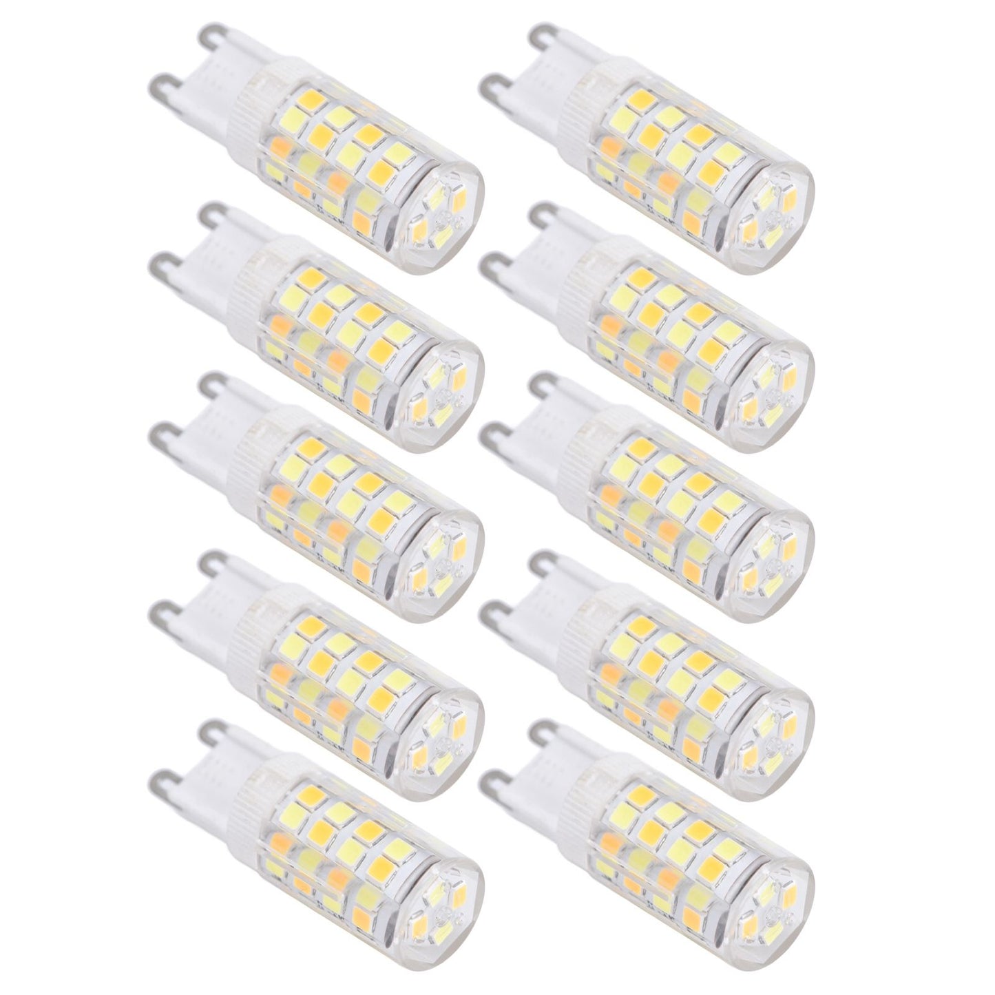 10PCS G9 220V LED Lamp Dimmable Ceramic LED Bulb Replace Halogen Lamp for ChandelierG9 5W 52LED