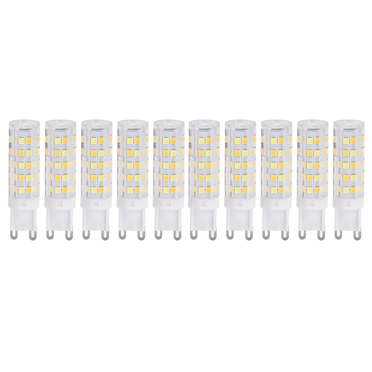 10PCS G9 220V LED Lamp Dimmable Ceramic LED Bulb Replace Halogen Lamp for ChandelierG9 7W 64LED