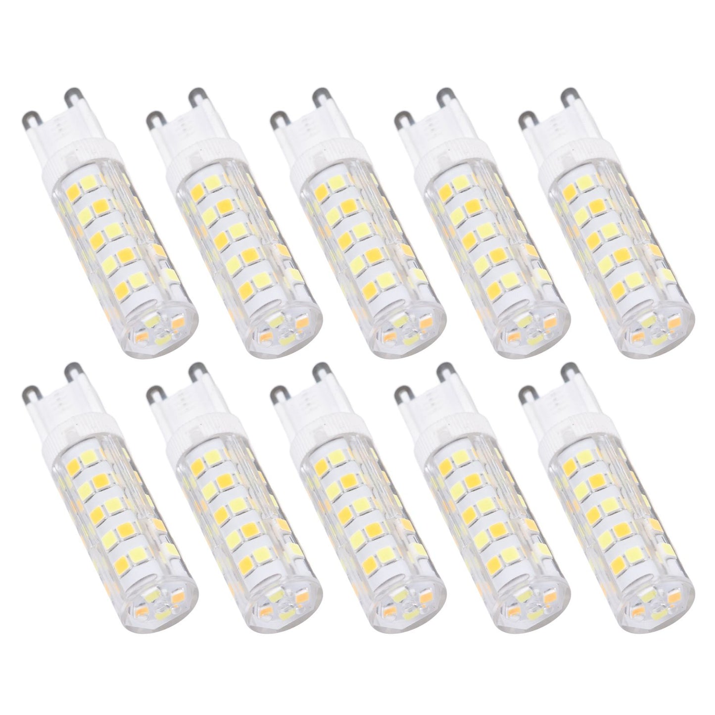 10PCS G9 220V LED Lamp Dimmable Ceramic LED Bulb Replace Halogen Lamp for ChandelierG9 7W 64LED