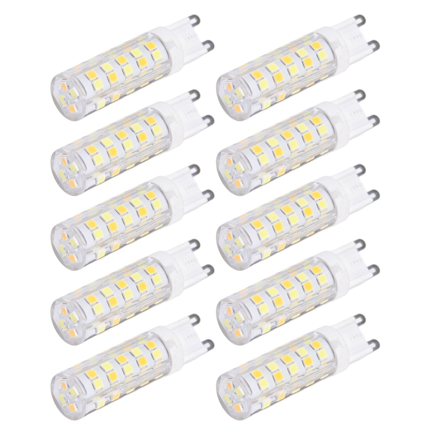 10PCS G9 220V LED Lamp Dimmable Ceramic LED Bulb Replace Halogen Lamp for ChandelierG9 7W 64LED
