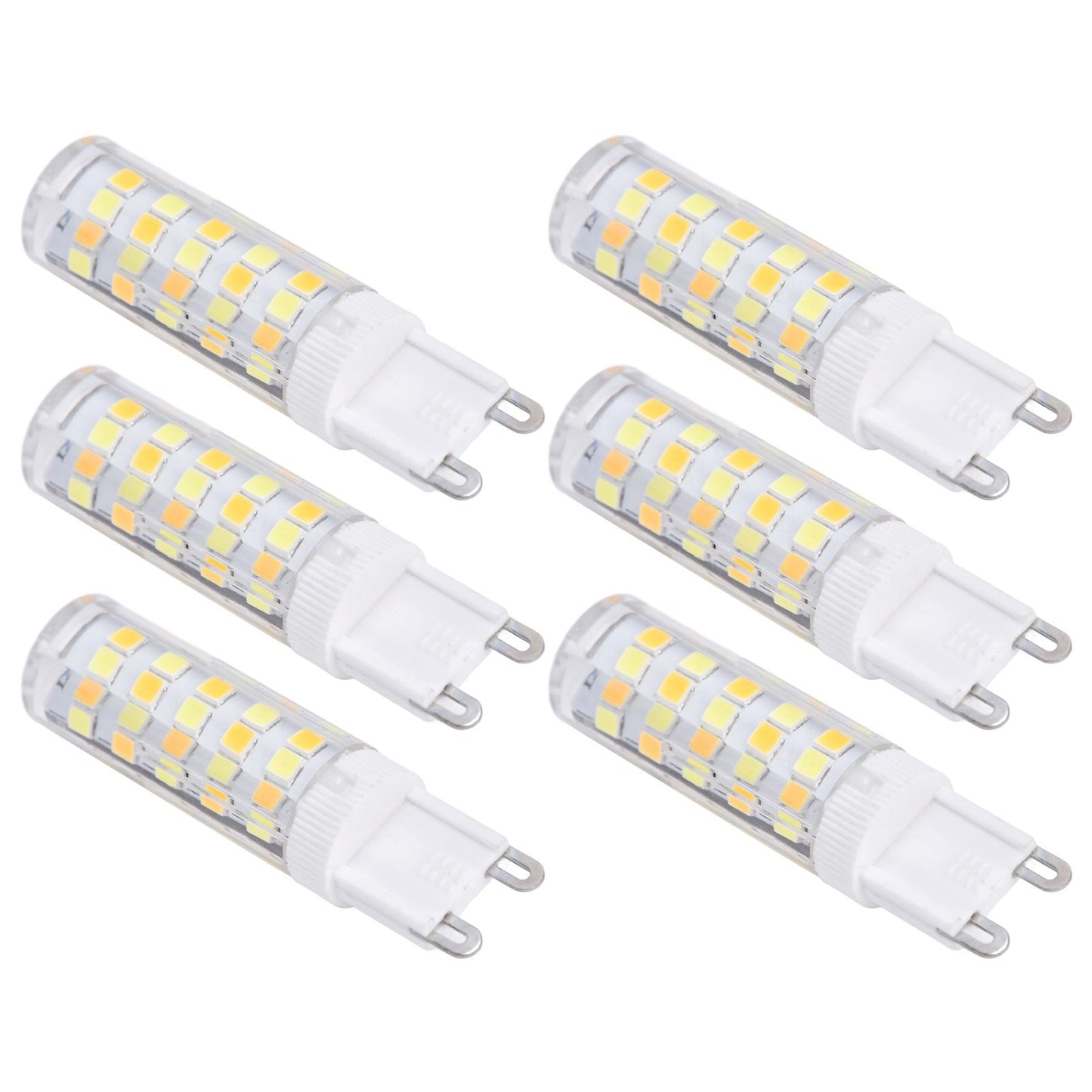 10PCS G9 220V LED Lamp Dimmable Ceramic LED Bulb Replace Halogen Lamp for ChandelierG9 7W 64LED