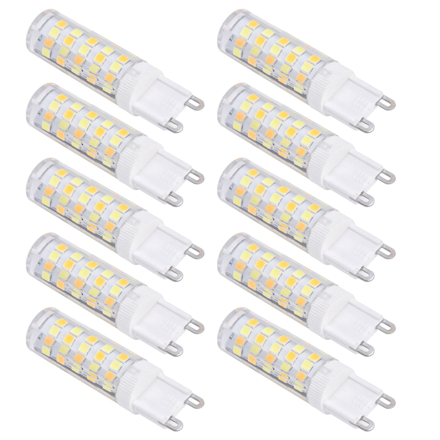 10PCS G9 220V LED Lamp Dimmable Ceramic LED Bulb Replace Halogen Lamp for ChandelierG9 7W 64LED