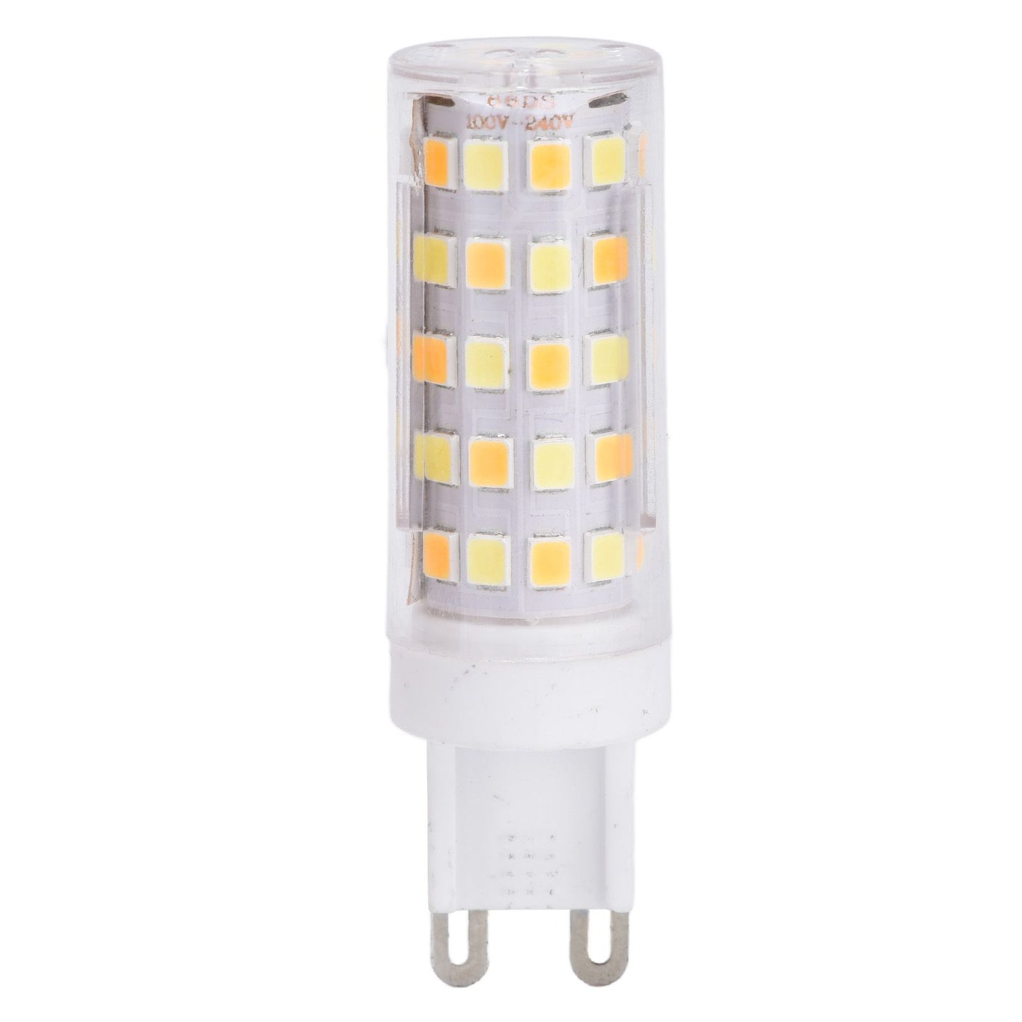 6PCS 66LED G9 Light Bulb 9W 85‑265V Small Ceiling Lamp Bulb 3 Light Color Wall Lamp Bulb for Home