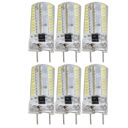 6Pcs G8 Small Bulbs 5W Small Bulb Light Source 80LED for CeilingLamp Wall Lamp Table Lamp 110VWarm Light