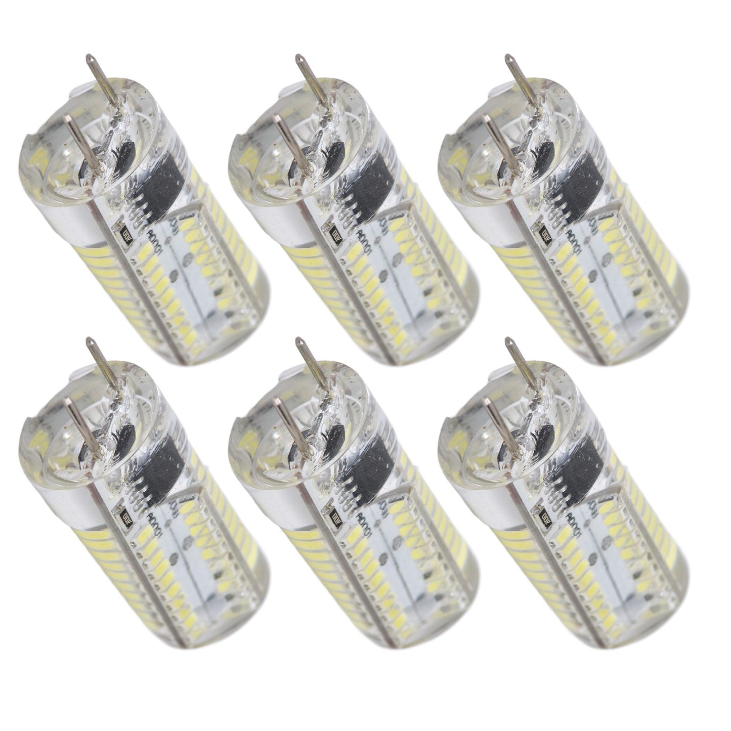 6Pcs G8 Small Bulbs 5W Small Bulb Light Source 80LED for CeilingLamp Wall Lamp Table Lamp 110VWarm Light