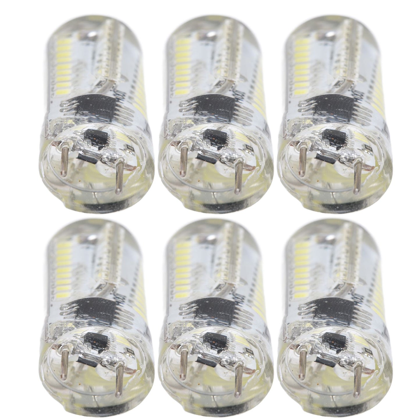 6Pcs G8 Small Bulbs 5W Small Bulb Light Source 80LED for CeilingLamp Wall Lamp Table Lamp 110VWarm Light