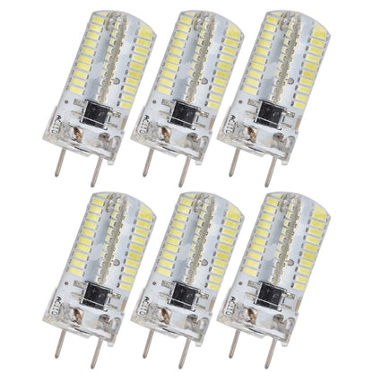 6Pcs G8 Small Bulbs 5W Small Bulb Light Source 80LED for CeilingLamp Wall Lamp Table Lamp 110VWarm Light