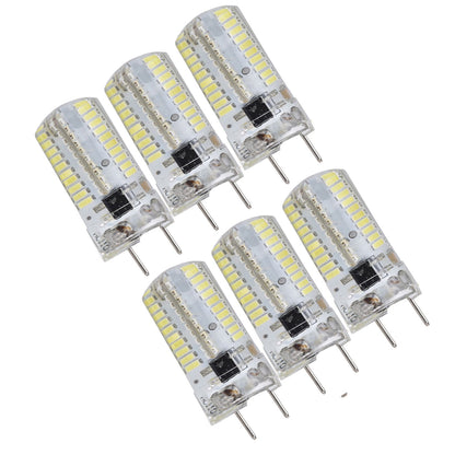6Pcs G8 Small Bulbs 5W Small Bulb Light Source 80LED for CeilingLamp Wall Lamp Table Lamp 110VWarm Light