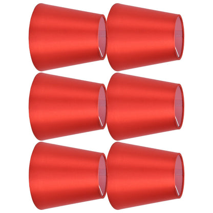 6PCS E14 Lamp Shade Fabric Lampshade Table Lamp Ceiling Lamp Shade for Bedroom Living RoomBright Red PX150