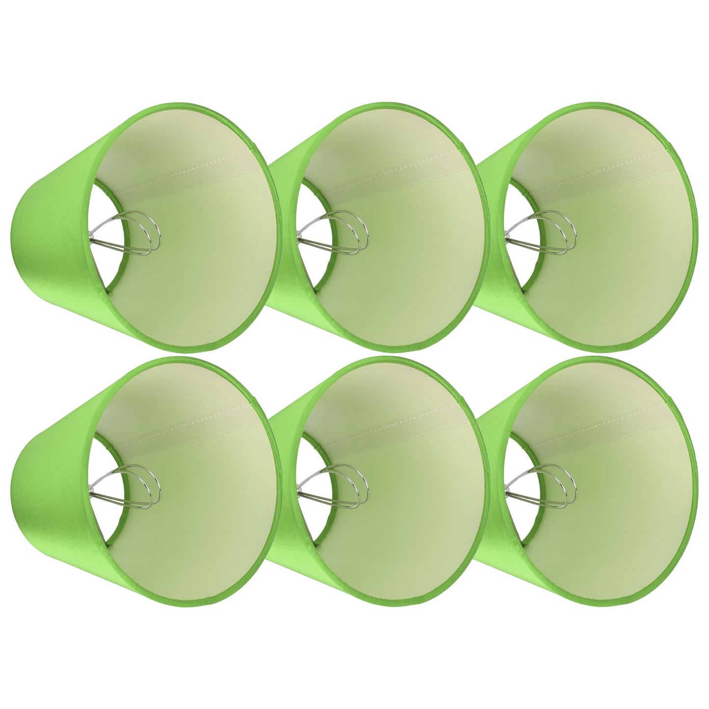 6PCS E14 Lamp Shade Fabric Lampshade Table Lamp Ceiling Lamp Shade for Bedroom Living RoomFluorescent Green PX157