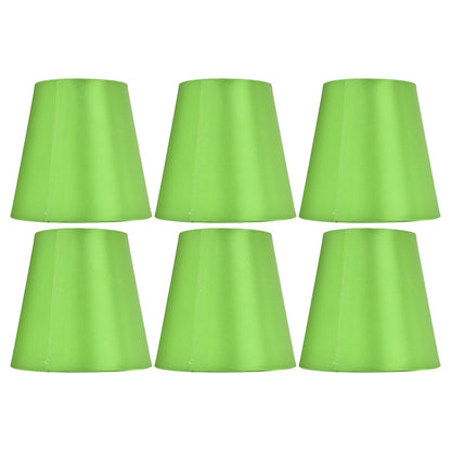 6PCS E14 Lamp Shade Fabric Lampshade Table Lamp Ceiling Lamp Shade for Bedroom Living RoomFluorescent Green PX157