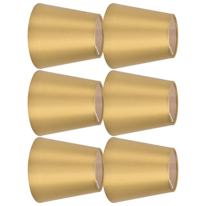 6PCS E14 Lamp Shade Fabric Lampshade Table Lamp Ceiling Lamp Shade for Bedroom Living RoomGold PX153