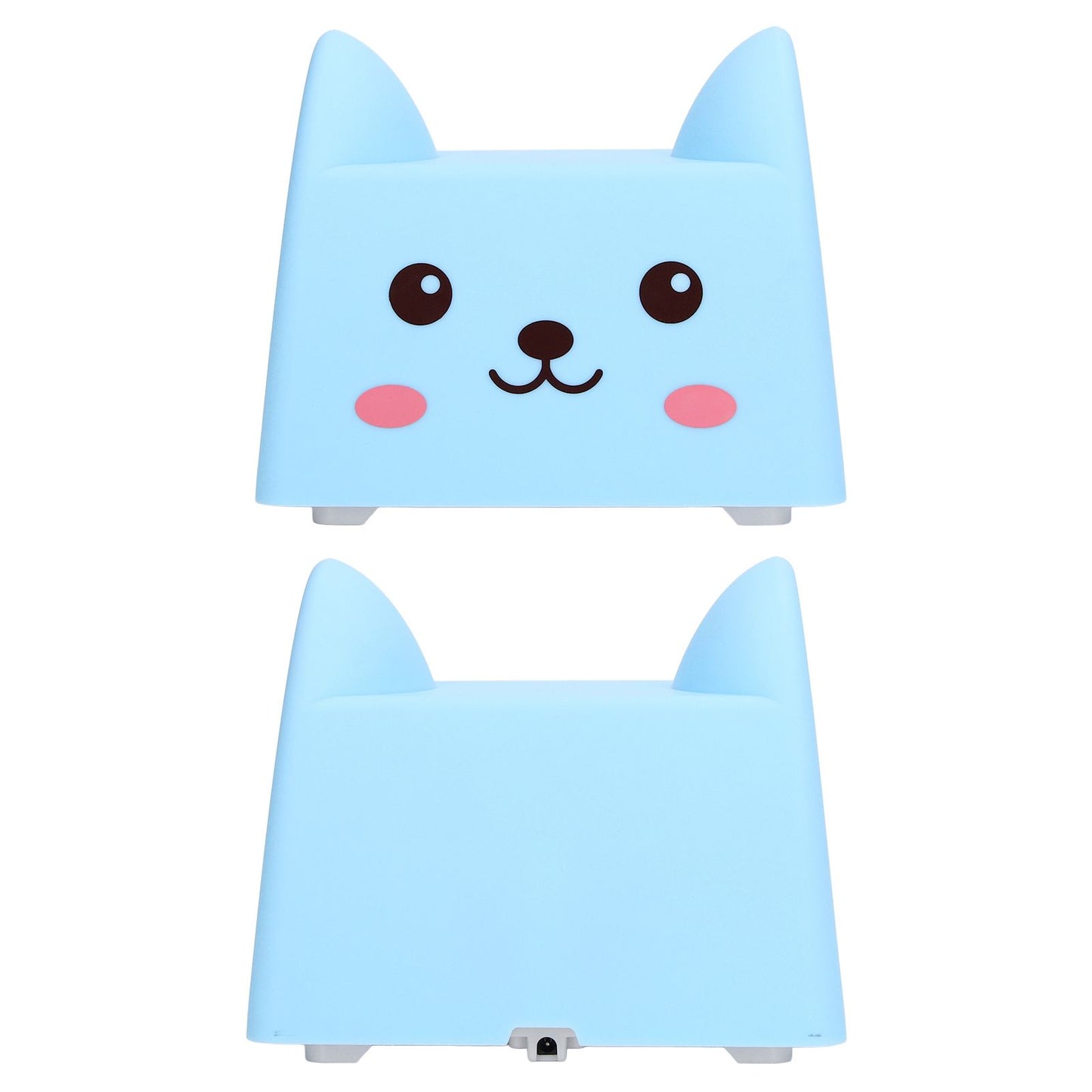 Night Lamp Exquisite Cute Blue Cat Shape White Light Source Interesting Decorative Lighting Device for Kids
